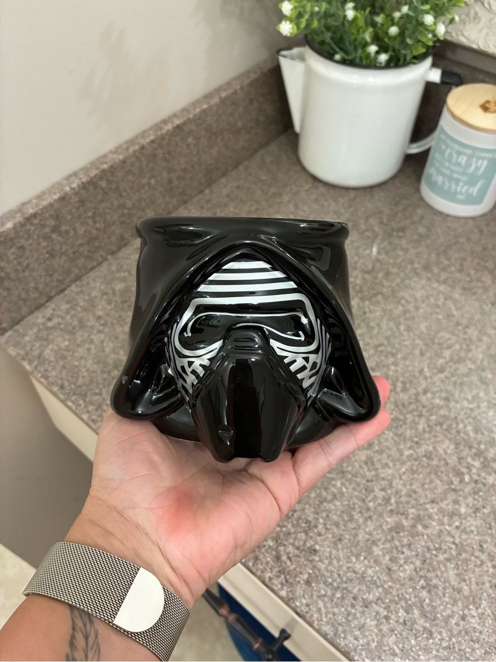 Star Wars Darth Vader Black and White Ceramic Mug